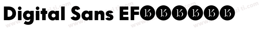 Digital Sans EF字体转换